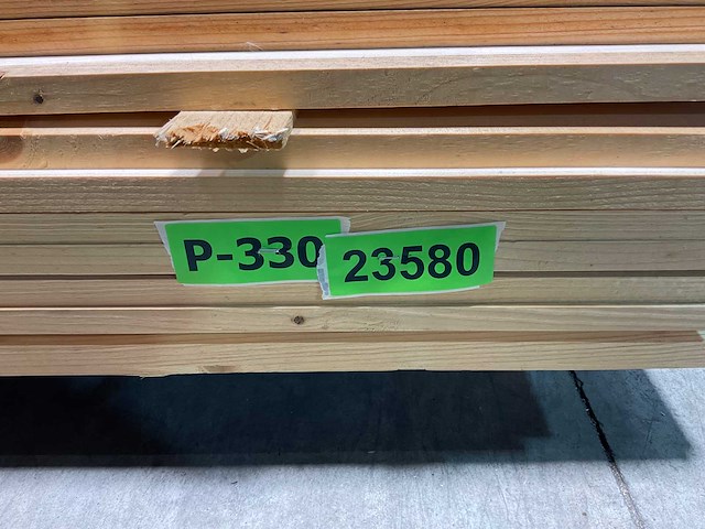 Vuren plank geschaafd - 480x19,5x1,8 cm (58x) - afbeelding 7 van  8