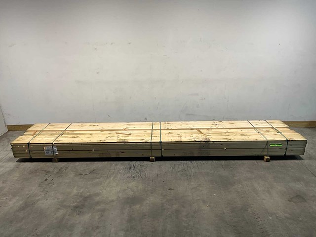 Vuren plank geschaafd - 480x9,5x2,8 cm (94x) - afbeelding 2 van  9