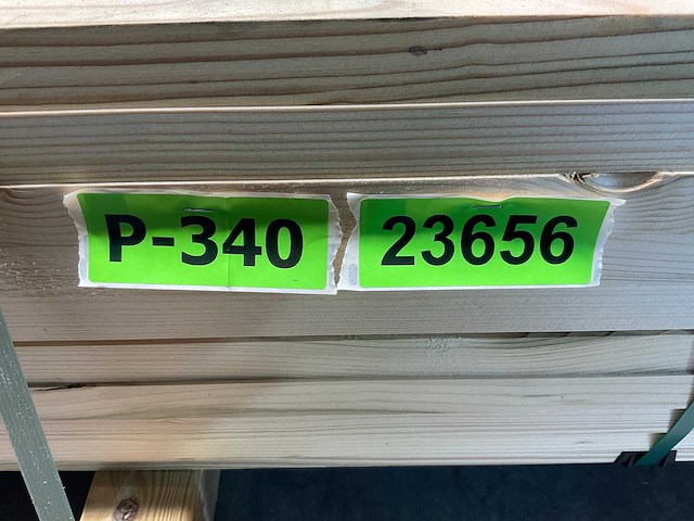Vuren plank geschaafd - 480x9,5x2,8 cm (94x) - afbeelding 3 van  3