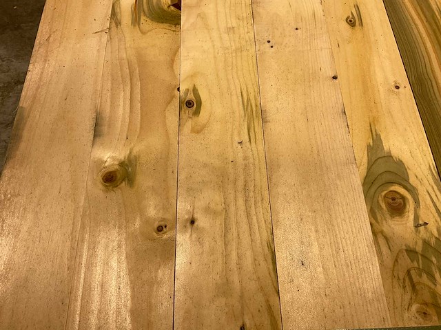 Vuren plank geschaafd - 480x9,5x2,8 cm (94x) - afbeelding 3 van  9