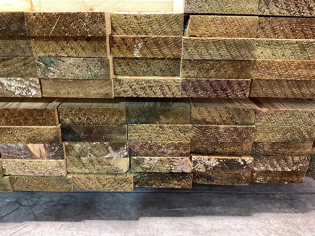 Vuren plank geschaafd - 480x9,5x2,8 cm (94x) - afbeelding 6 van  7