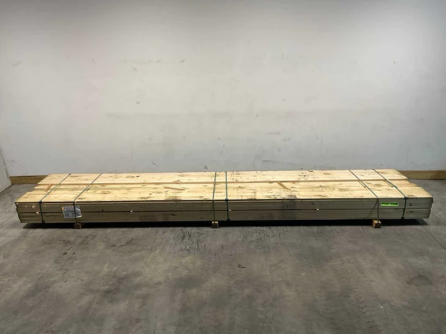 Vuren plank geschaafd - 480x9,5x2,8 cm (94x) - afbeelding 2 van  9