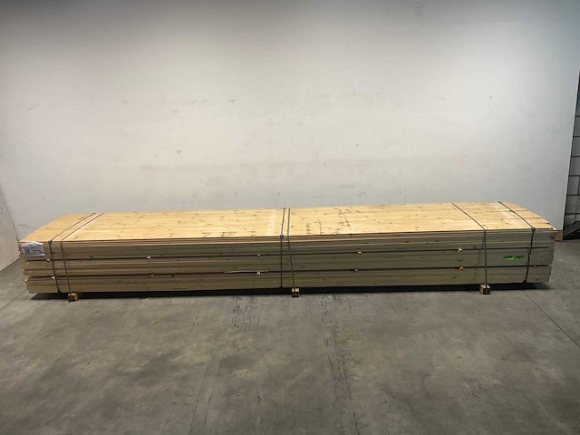 Vuren plank geschaafd - 510x14,5x2 cm (100x) - afbeelding 2 van  8