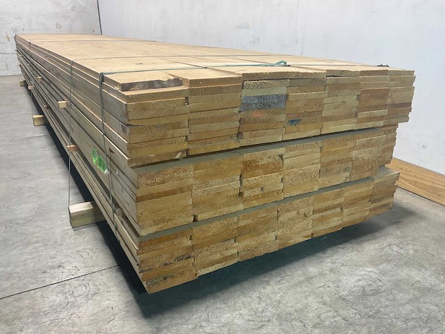 Vuren plank geschaafd - 510x14,5x2 cm (100x) - afbeelding 3 van  4
