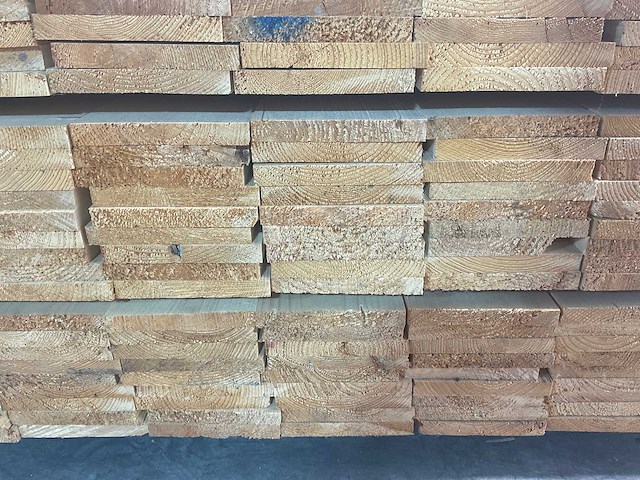 Vuren plank geschaafd - 510x14,5x2 cm (50x) - afbeelding 4 van  5