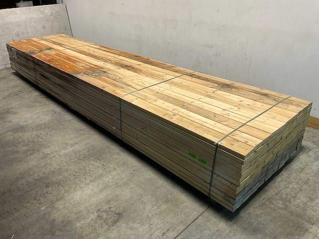 Vuren plank geschaafd - 540x12x3,8 cm (50x) - afbeelding 1 van  8