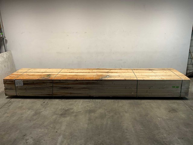 Vuren plank geschaafd - 540x12x3,8 cm (50x) - afbeelding 1 van  6