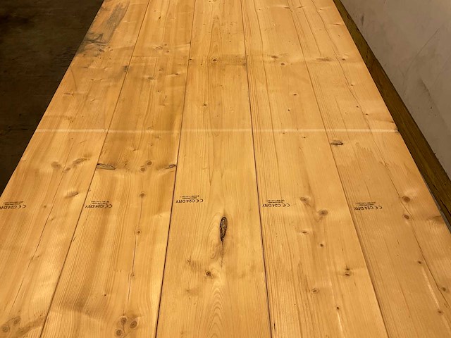Vuren plank geschaafd - 540x23,5x3,8 cm (20x) - afbeelding 4 van  8