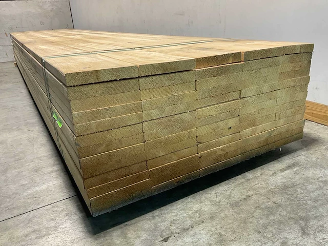 Vuren plank geschaafd - 540x23,5x3,8 cm (20x) - afbeelding 5 van  8