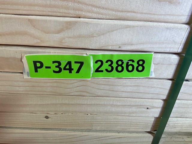 Vuren plank geschaafd - 600x23,5x3,8 cm (25x) - afbeelding 2 van  2