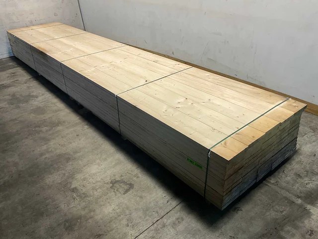 Vuren plank geschaafd - 600x23,5x3,8 cm (25x) - afbeelding 1 van  8