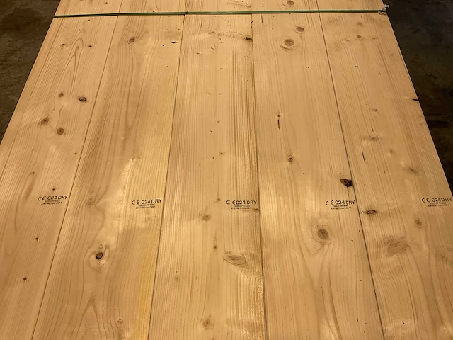 Vuren plank geschaafd - 600x23,5x3,8 cm (25x) - afbeelding 4 van  8