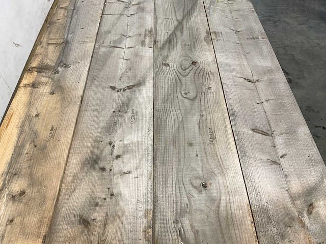 Vuren plank geschaafd - 600x28,5x3,8 cm (20x) - afbeelding 4 van  9