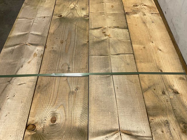 Vuren plank geschaafd - 600x28,5x3,8 cm (20x) - afbeelding 3 van  9