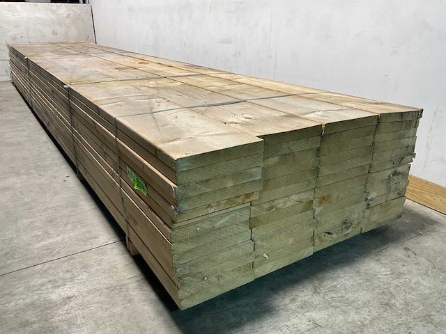 Vuren plank geschaafd - 600x28,5x3,8 cm (20x) - afbeelding 6 van  9