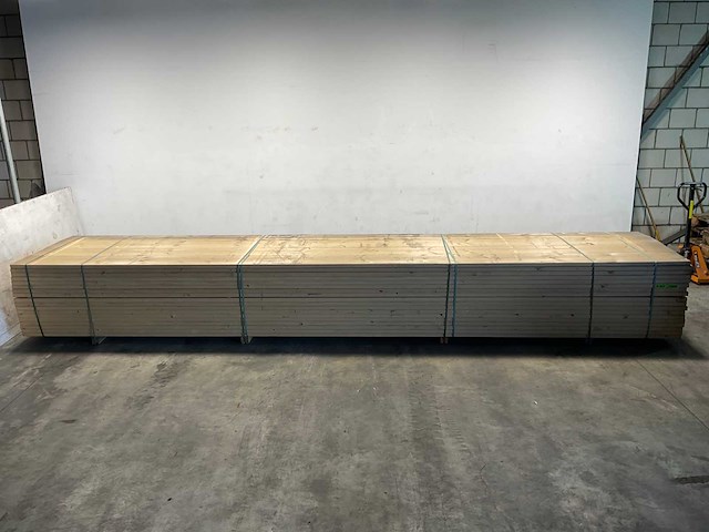 Vuren plank geschaafd - 600x28,6x3,8 cm (25x) - afbeelding 2 van  8