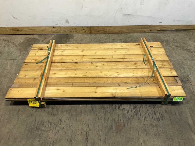 Vuren plank geschaafd 180x14x1,6 cm (28x) - afbeelding 1 van  7