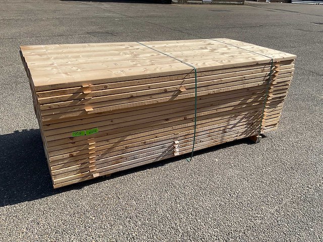Vuren plank geschaafd 240x18x3.8 cm (25x) - afbeelding 1 van  4