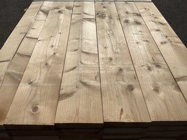 Vuren plank geschaafd 240x18x3.8 cm (25x) - afbeelding 3 van  4