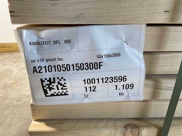 Vuren plank geschaafd 300x14,5x4,5 cm (50x) - afbeelding 7 van  8