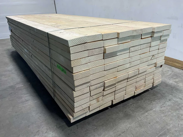 Vuren plank geschaafd 300x14,5x4,5 cm (50x) - afbeelding 5 van  8
