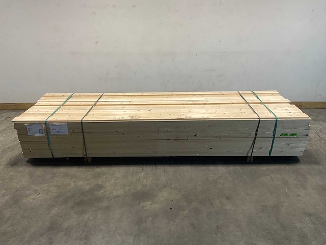 Vuren plank geschaafd 360x12,5x2 cm (245x) - afbeelding 2 van  4