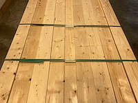 Vuren plank geschaafd 360x12,5x2 cm (245x) - afbeelding 2 van  4