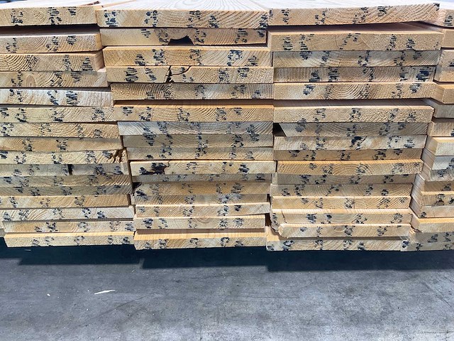 Vuren plank geschaafd 360x20x2 cm (77x) - afbeelding 5 van  6