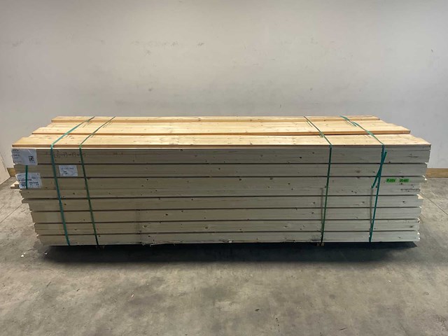 Vuren plank geschaafd 360x20x3 cm (39x) - afbeelding 1 van  1