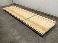 Vuren plank geschaafd 420x12,5x2 cm (45x) - afbeelding 1 van  7