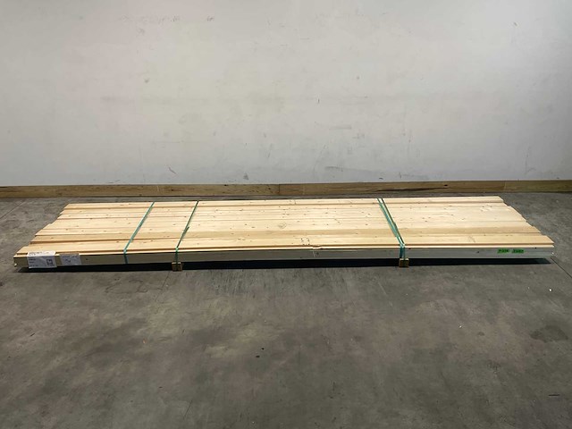 Vuren plank geschaafd 420x12,5x2 cm (45x) - afbeelding 2 van  7