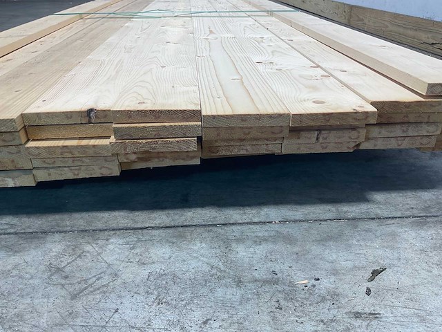 Vuren plank geschaafd 420x12,5x2 cm (45x) - afbeelding 6 van  7