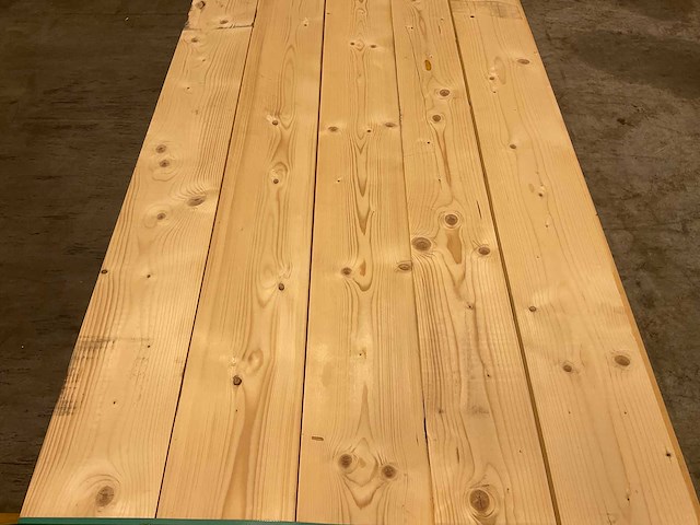 Vuren plank geschaafd 420x20x2 cm (8x) - afbeelding 3 van  7