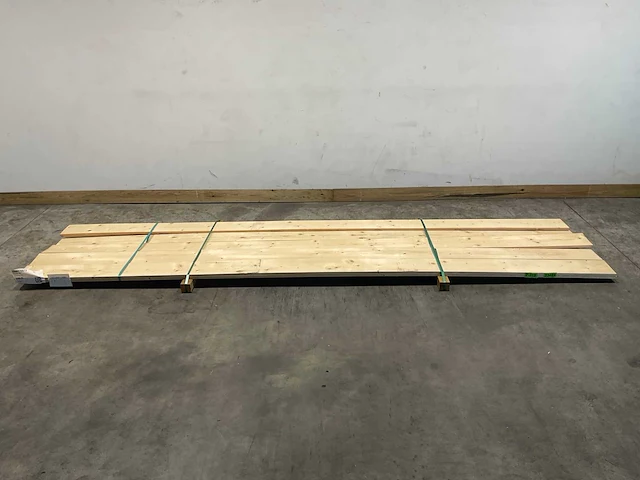 Vuren plank geschaafd 420x20x2 cm (8x) - afbeelding 2 van  7