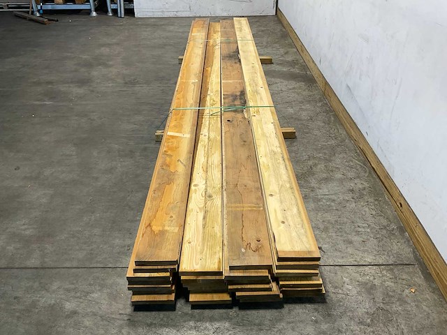 Vuren plank geschaafd 450x19,5x3 cm (24x) - afbeelding 1 van  7