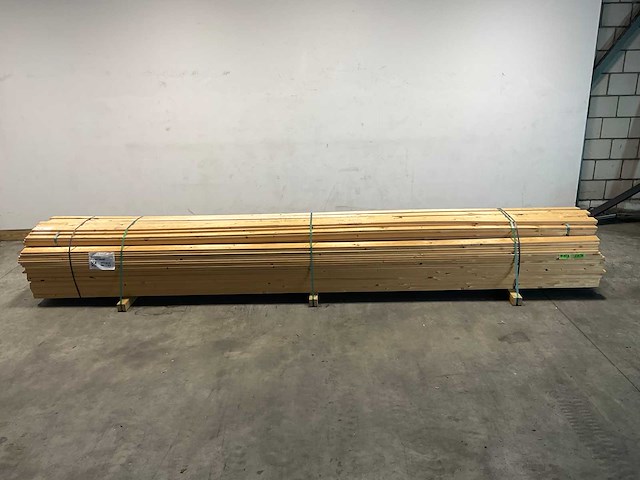 Vuren plank geschaafd 480x10x2 cm (194x) - afbeelding 2 van  5