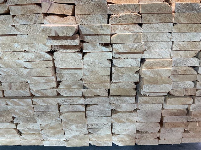 Vuren plank geschaafd 480x9,5x2,8 cm (74x) - afbeelding 5 van  6