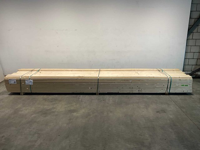 Vuren plank geschaafd 540x10x3 cm (64x) - afbeelding 2 van  7