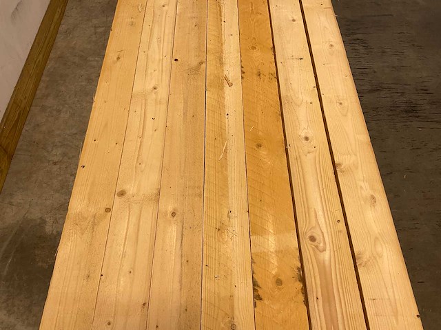 Vuren plank geschaafd 540x12,5x3,5 cm (56x) - afbeelding 2 van  5