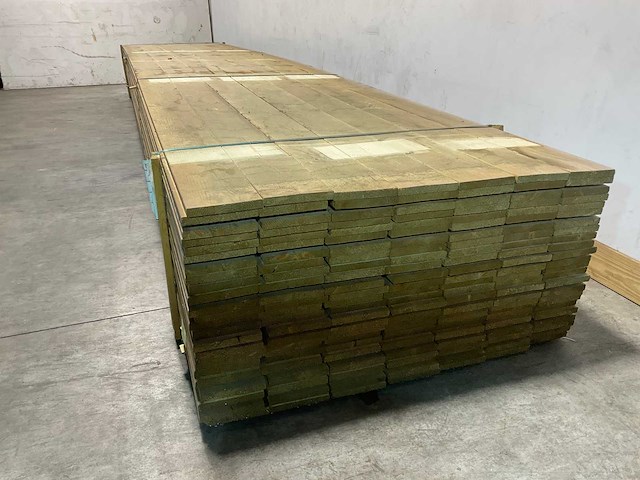 Vuren plank geschaafd 540x14,5x2 cm (50x) - afbeelding 3 van  3