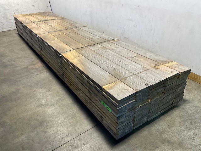 Vuren plank geschaafd 540x23x3,8 cm (23x) - afbeelding 1 van  7