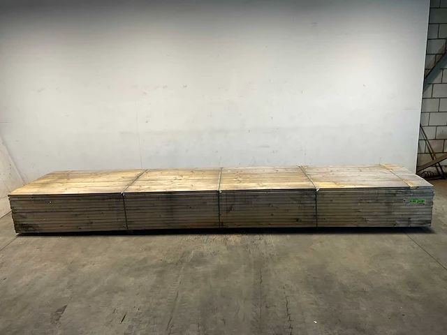 Vuren plank geschaafd 540x23x3,8 cm (23x) - afbeelding 2 van  7