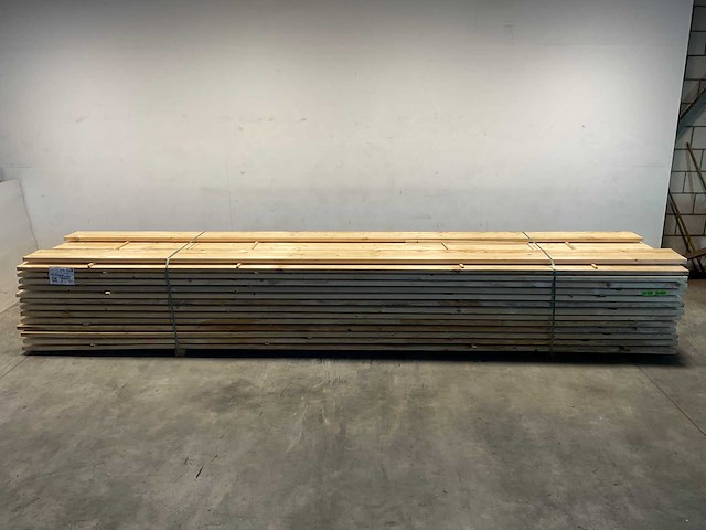Vuren plank geschaafd 540x27,5x3,5 cm (25x) - afbeelding 2 van  9