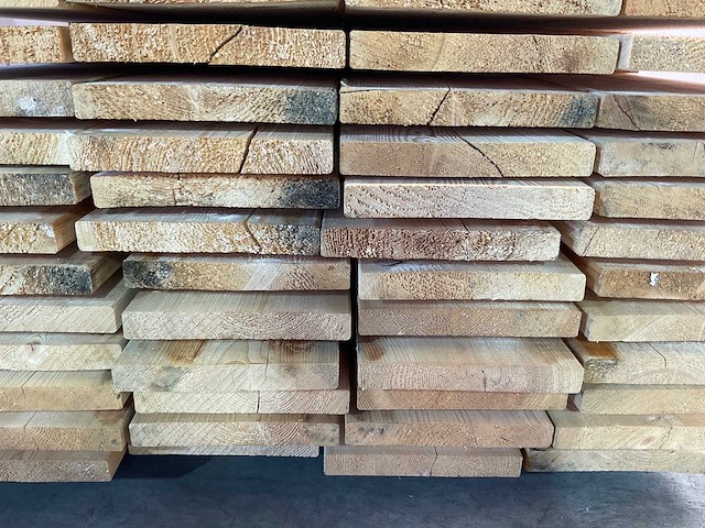 Vuren plank geschaafd 540x27,5x3,5 cm (25x) - afbeelding 8 van  9
