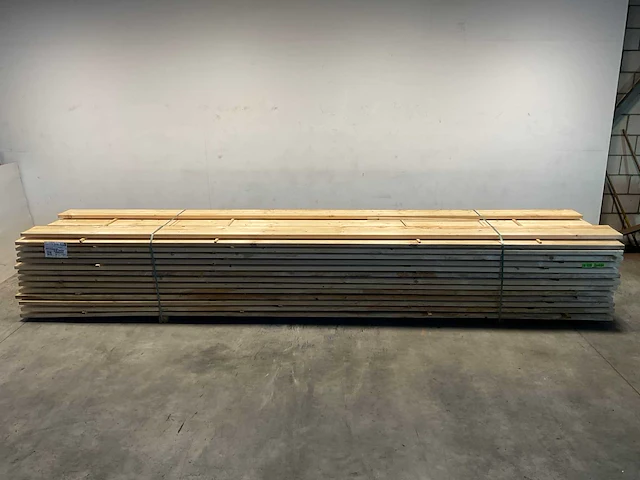 Vuren plank geschaafd 540x27,5x3,5 cm (25x) - afbeelding 2 van  9