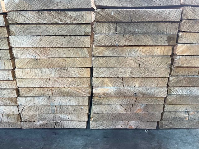 Vuren plank geschaafd 540x28,5x3,6 cm (25x) - afbeelding 4 van  4