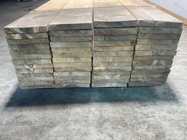Vuren plank geschaafd 540x28,5x3,6 cm (25x) - afbeelding 3 van  5