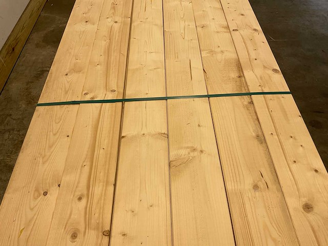 Vuren plank geschaafd 650x18,4x3,8 cm (23x) - afbeelding 4 van  7