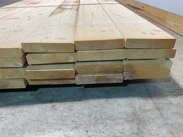 Vuren plank geschaafd 650x18,4x3,8 cm (23x) - afbeelding 6 van  7