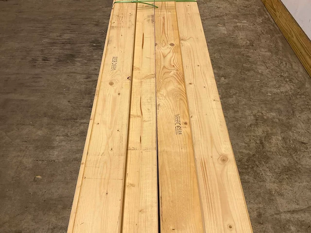 Vuren plank geschaafd 690x14x3,8 cm (10x) - afbeelding 5 van  8